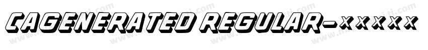 CAGenerated Regular字体转换